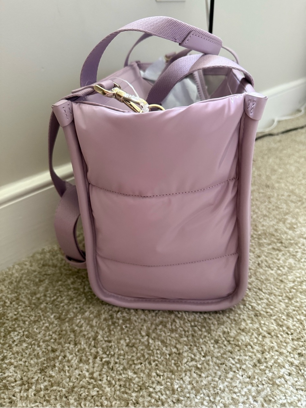 Kate Spade Kip Puffy Small Tote in Lavender Smoke NWT - Picture 8 of 10